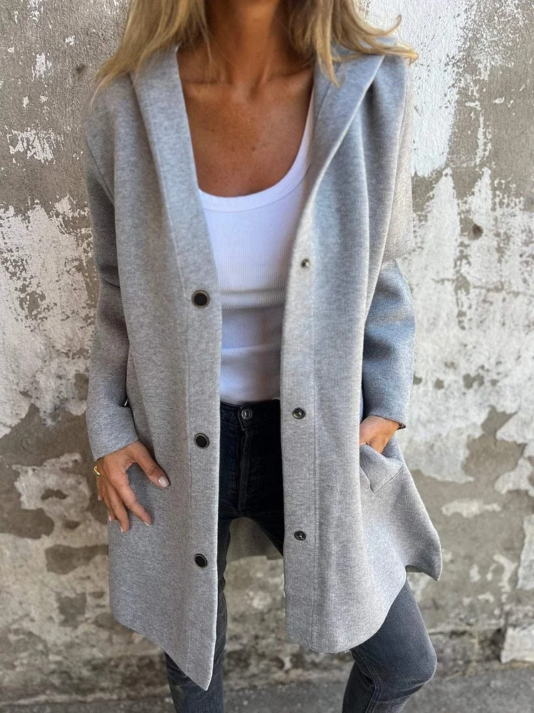 Hooded Mid-Length Jacket